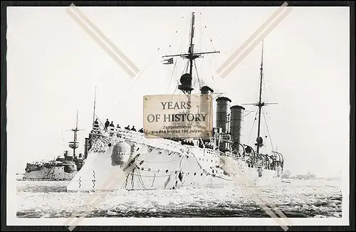 Foto SMS Danzig 1905 Kleiner Kreuzer der Kaiserlichen Marine