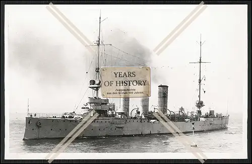 Foto SMS Augsburg 1909 Kleiner Kreuzer der Kaiserlichen Marine