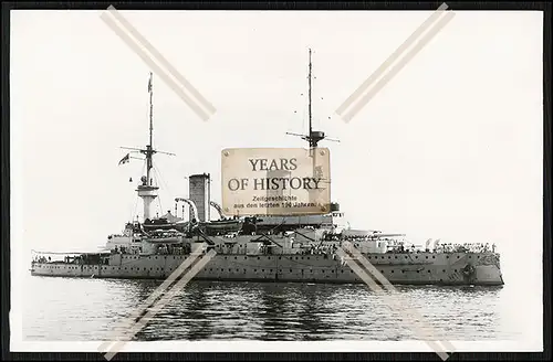 Foto SMS Kaiser Wilhelm II. 1897 Linienschiff der Kaiserlichen Marine