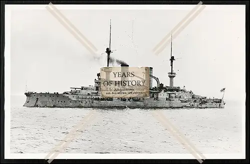 Foto SMS Schwaben 1901 Linienschiff der Kaiserlichen Marine