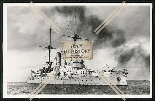 Foto SMS Elsass 1903 Linienschiff der Kaiserlichen Marine