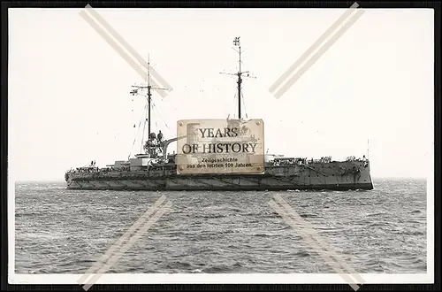 Foto SMS Westfalen 1908 Linienschiff der Kaiserlichen Marine