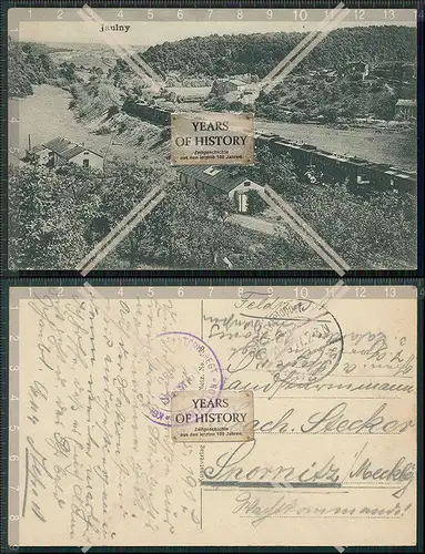 AK 1.WK Jaulny Meurthe et Moselle Chemin de fer Eisenbahnstrecke 1917 Feldpost 