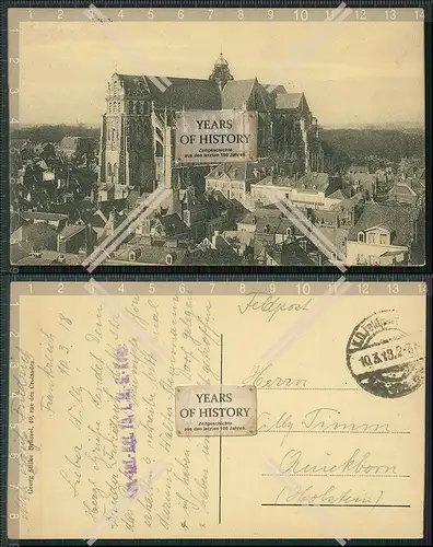 AK 1.WK Kirche Kathedrale Frankreich 1918 Feldpost gelaufen
