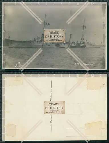 Foto AK 1.WK SMS Breslau Kleiner Kreuzer der deutschen Kaiserlichen Marine