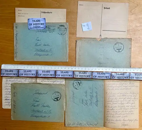 4x Feldpostbrief 1943 Russ. FPN 16205 - H. Vatter Weilbach Flörsheim Oberursel 9