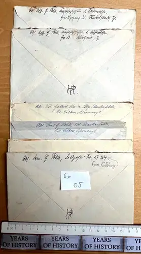 6x Brief 1938 Kraftfahrschule Luftwaffe Rudolstadt von H. Pohle aus Mahlow Bbg 5