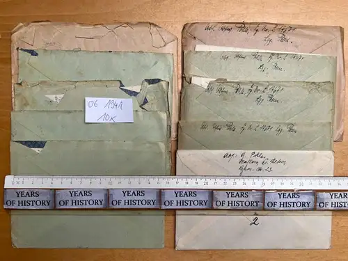 10x Feldpostbrief 06. 1941 FPN 19671 Ln.Rgt.15  H. Pohle aus Blankenfelde Mahlow