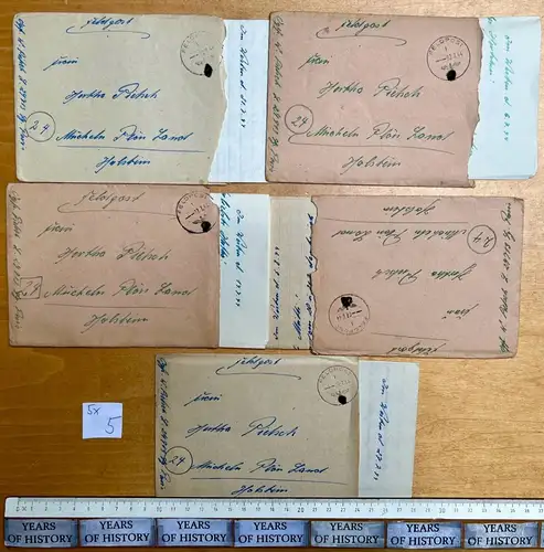 5 Feldpostbrief FPN 29713 Flak Frankreich 1944 Walter Pietsch aus Mucheln Plön 5