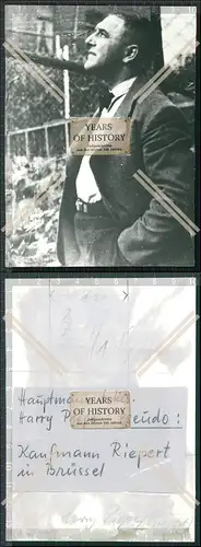 Foto Hauptmann Harry Hiepe Pseudo Kaufmann Riepert in Brüssel