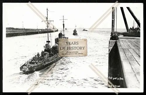 Foto Küstentorpedoboot A 27 Minensuchboot - Flandern Zeebrügge Ostende 1916-1