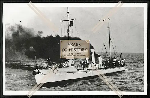 Foto Küstentorpedoboot A 9 Minensuchboot - Flandern Zeebrügge Ostende 1916-18