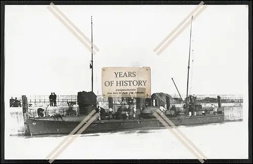 Foto Küstentorpedoboot A 2 Minensuchboot - Flandern Zeebrügge Ostende 1916-18