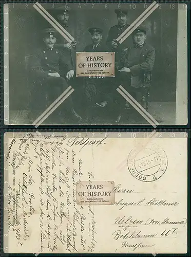 Foto AK 1. WK Oderfurt Privoz Ostrava Tschechien 1916 Feldpost gelaufen Gruppe 
