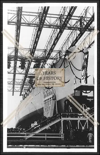 Foto Schwerer Kreuzer Seydlitz Stapellauf 1938 Bremer Werft AG Weser Deschimag