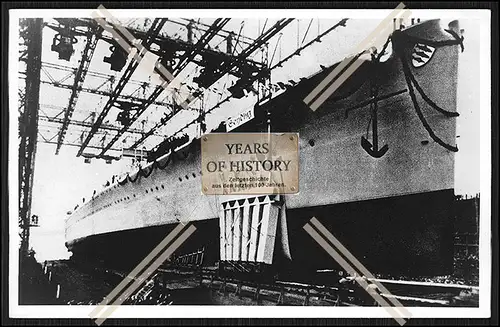 Foto Schwerer Kreuzer Seydlitz Stapellauf 1938 Bremer Werft AG Weser Deschimag