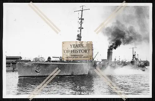 Foto Großes Torpedoboot S 133 Kaiserlichen Marine 1917
