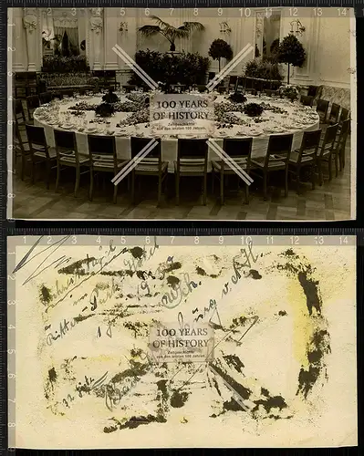 Orig. Foto AK Bad Homburg Parkhotel Innen Hochzeit 1939 Festtafel