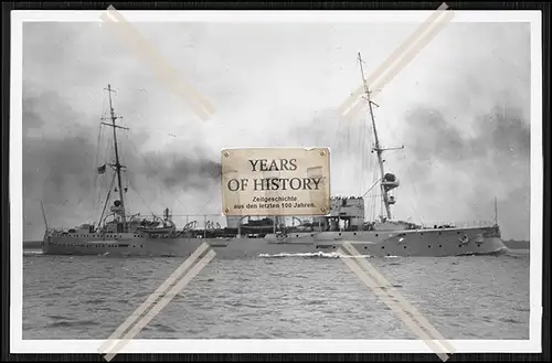 Foto SMS S.M.S. Lübeck 1904 Kleiner Kreuzer der Kaiserlichen Marine