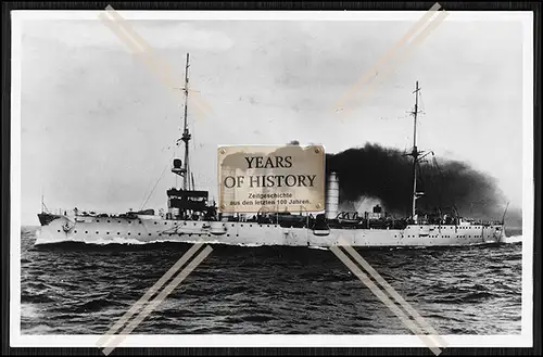 Foto SMS S.M.S. Stuttgart 1906 Kleiner Kreuzer der Kaiserlichen Marine