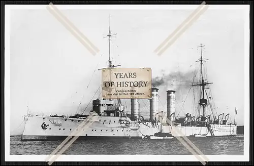 Foto SMS S.M.S. Dresden 1907 Kleiner Kreuzer der Kaiserlichen Marine