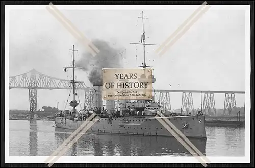 Foto SMS S.M.S. Mainz 1909 Kleiner Kreuzer der Kaiserlichen Marine