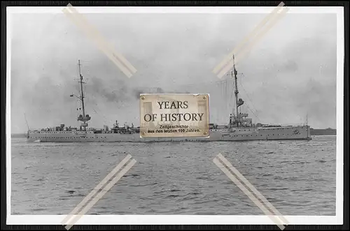 Foto SMS S.M.S. Mainz 1909 Kleiner Kreuzer der Kaiserlichen Marine