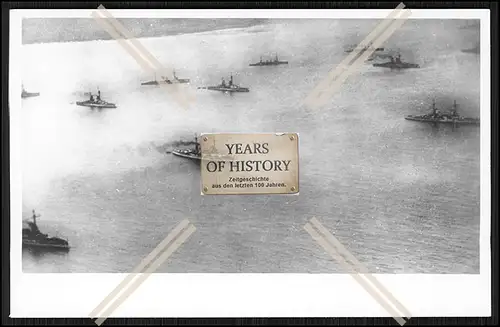 Foto SMS S.M.S. Schlachtschiffe Kriegsschiffe Kreuzer die Flotte auf Reede