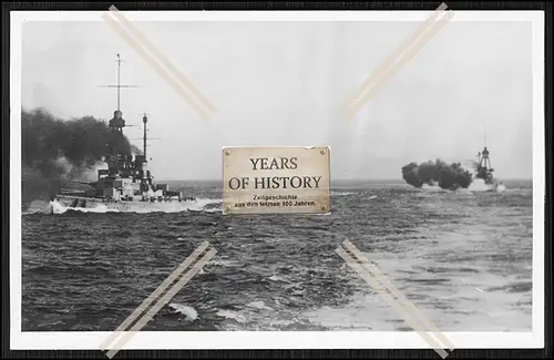 Foto SMS S.M.S. Hindenburg Großer Kreuzer Derfflinger-Klasse während die SMS 