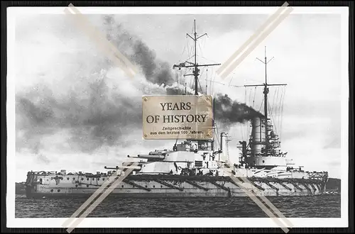 Foto SMS S.M.S. Prinzregent Luitpold Kriegsschiff Kaiserlichen Marine während