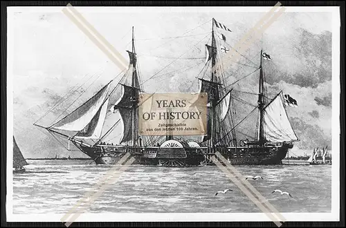 Foto SMS S.M.S. Gedeckte Korvette Hansa 1 von 1847-48