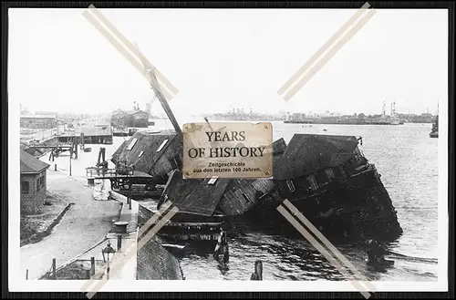 Foto SMS S.M.S. Leipzig 1875 als Hulk Wohnhulk gesunken Kreuzerfregatte der Kai