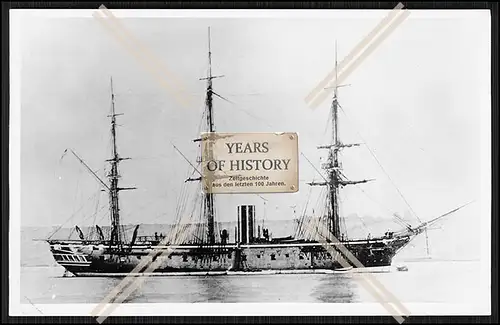 Foto SMS S.M.S. Bismarck 1877 Kreuzerfregatte der Kaiserlichen Marine