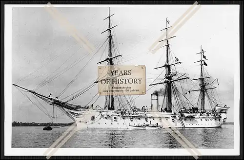 Foto SMS S.M.S. Stosch 1877 Kreuzerfregatte der Kaiserlichen Marine