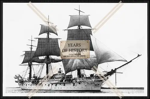 Foto SMS S.M.S. Moltke 1877 Kreuzerfregatte der Kaiserlichen Marine