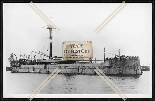 Foto SMS S.M.S. Preußen 1873 nach Umbau Panzerfregatte Kaiserlichen Marine 