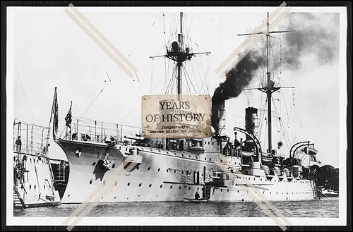 Foto SMS S.M.S. Victoria Luise 1897 Großer Kreuzer Kaiserliche Marine