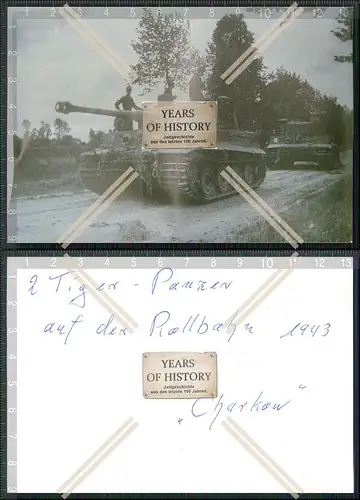 Foto  Panzer Tank Tiger Rollbahn Charkow Charkiw Ukraine 1943
