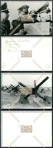 Foto  2x Rommel Normandie 1944 Verteidigungsanlagen am Atlantikwall 