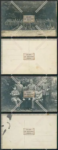 Foto AK 1. WK Soldaten im Felde Gruppen Aufnahme 1916