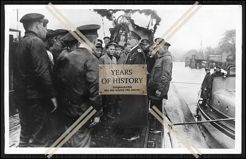 Foto 1.WK Weltkrieg 1914-1918 Unterseeboot U-Boot U 135 Prinz begrüßt Besatzu