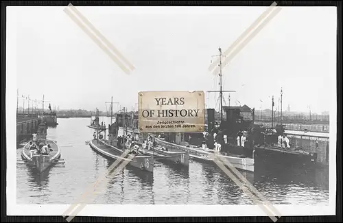 Foto 1.WK Weltkrieg 1914-1918 Unterseeboot U-Boot U 18, 16, 17, 19 Kaiserliche 