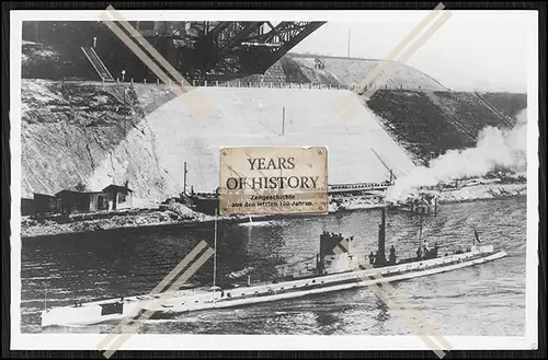 Foto 1.WK Weltkrieg 1914-1918 Unterseeboot U-Boot U 11 im KW Kanal Kaiserliche 