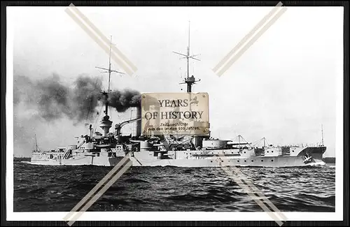 Foto SMS S.M.S. Lothringen 1904 Linienschiff der Kaiserlichen Marine