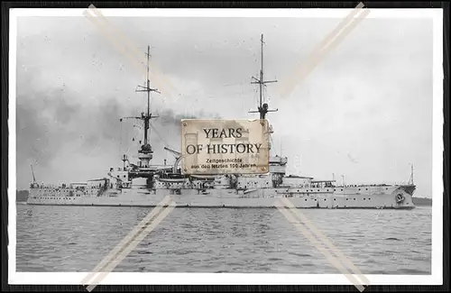 Foto SMS S.M.S. Elsass 1903 Linienschiff der Kaiserlichen Marine