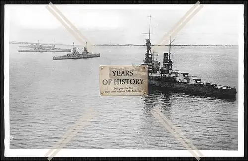 Foto SMS S.M.S. Baden 1915 u. andere Großer Kreuzer der Kaiserlichen Marine