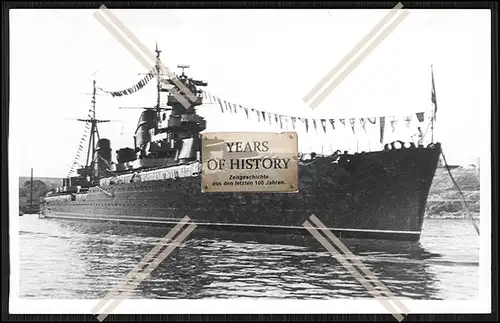 Foto Kriegsschiff Kreuzer Molotow Russische Marine 1939 