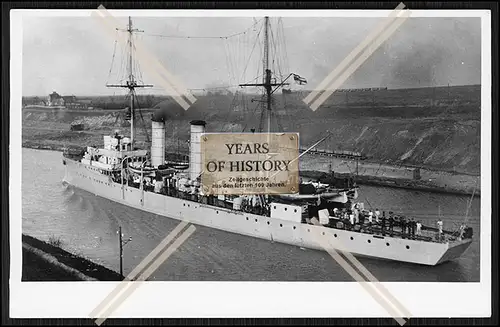 Foto S.M.S. Albatross 1907 Minenkreuzer Kaiserliche Marine