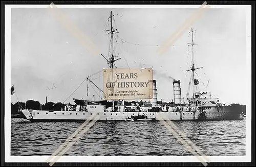 Foto S.M.S. Albatross 1907 Minenkreuzer Kaiserliche Marine