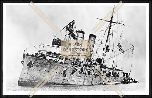 Foto S.M.S. Albatross 1907 Minenkreuzer Kaiserliche Marine